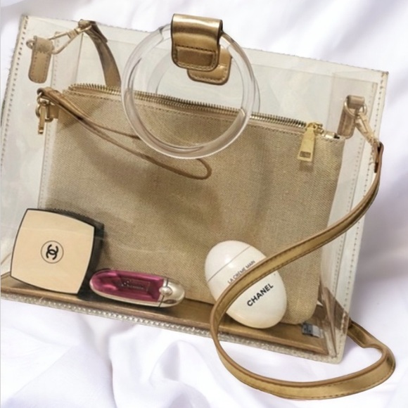 Madison West CLEAR PVC BAG CROSSBODY BAG, pouch included. NWT - Picture 10 of 10